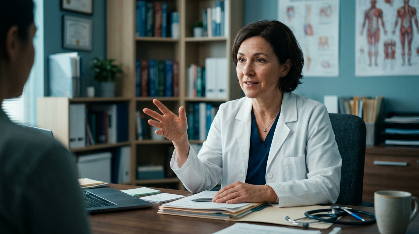 IMG doctor practicing clinical skills with AI-powered NAC OSCE platform